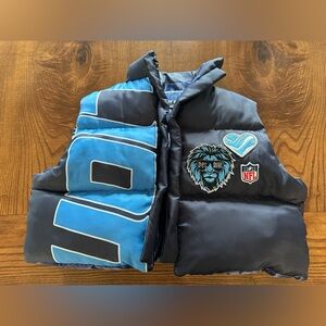NFL Detroit Lions Cropped Puffer Vest